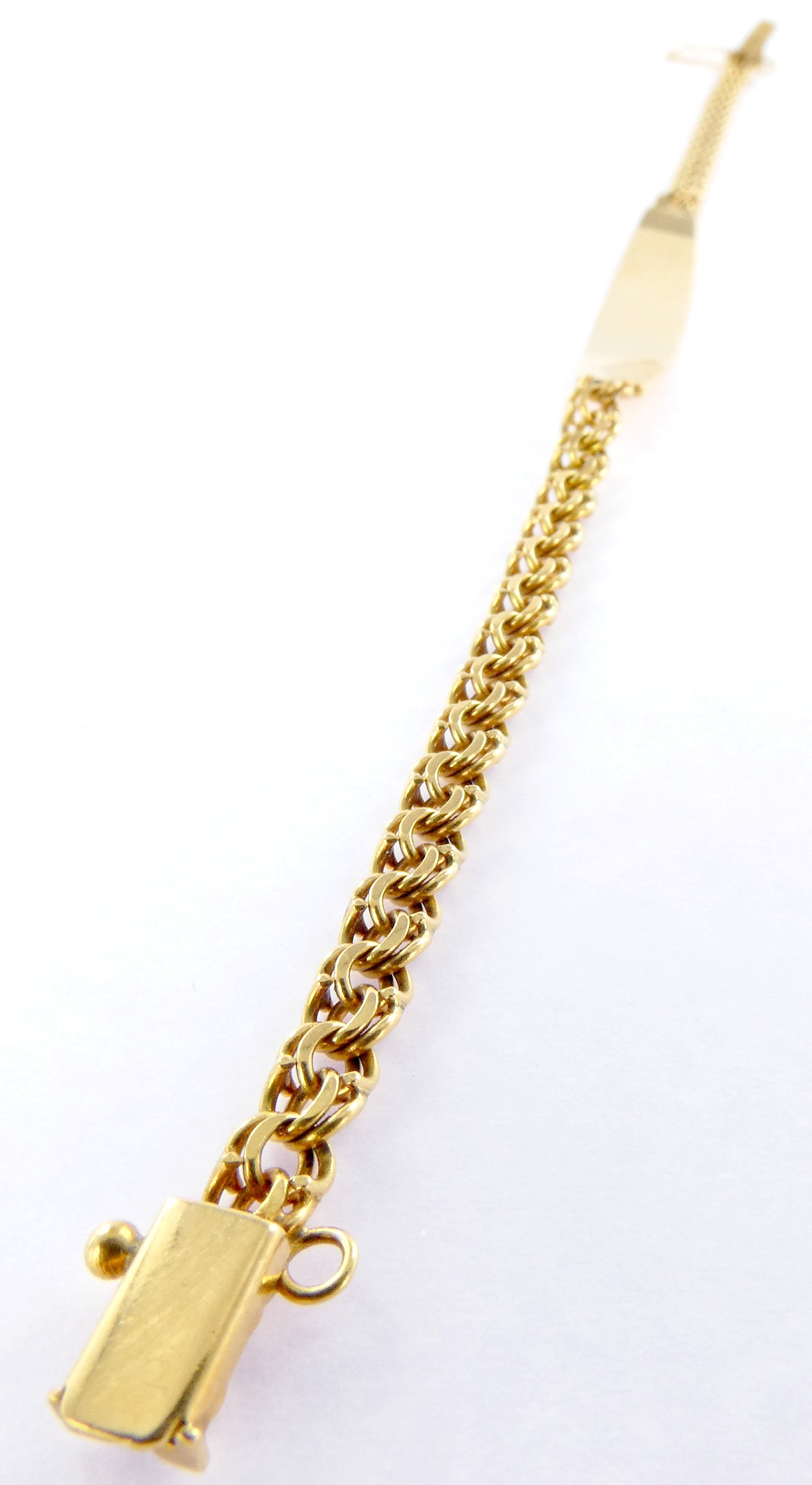Lot 2 — 1 Bracelet Or 750 mil. Poinçonné, 6.2g